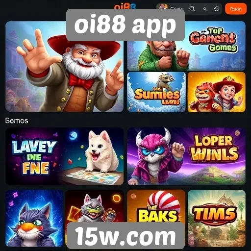 Comparação de jogos populares disponíveis no oi88 app